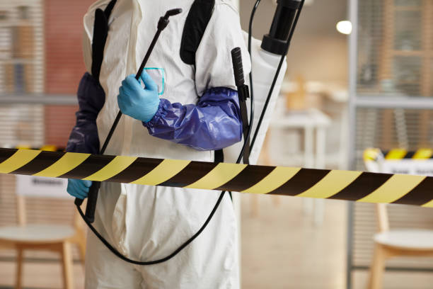 Professional Biohazard Cleanup technician working in Franktown, CO
